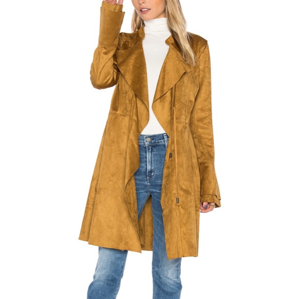 NWT- Free People Faux Suede Coat
